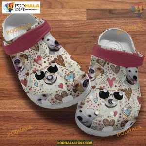Cool Dog With Glasses Band Dog Crocs Shoes Dog Lover Gift
