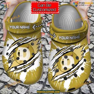 Crypto Crocs DOGE Coin Ripped Through Design for Crypto Fans