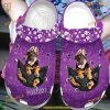 Custom Photo And Name Of Dog Purple Clogs Shoes for Dog Owners