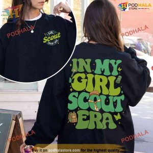 Custom Scout Troop Number In My Girl Scout Era Sweatshirt, Camping Shirt