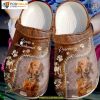 Customized Name Love Dachshund Fur Print Dog Crocs for Fans