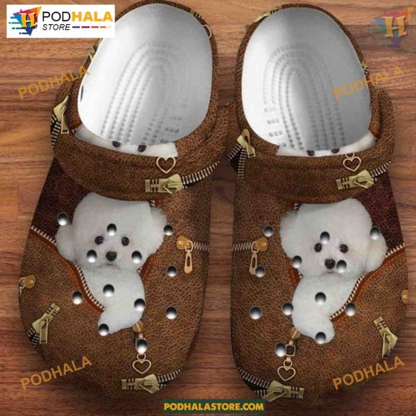 Cute Bichon Frise Puppy Clog Crocs for Bichon Frise Fans