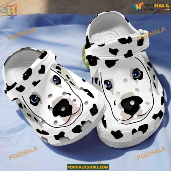 Cute Dalmatian Dog Clogs Crocs Shoes for Dalmatian Enthusiasts