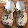 Cute Dalmatian Flower Wreath Dalmatian Dog Crocs for Fans