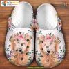 Cute Shih Tzu Dog Flower Croc I Love My Dog Puppy Crocs