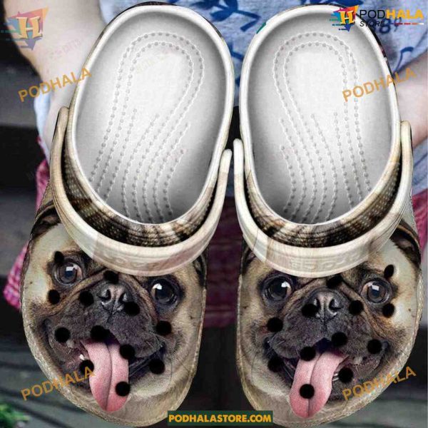 Cute and Quirky Pug Crocs Classic Clogs for Pug Enthusiasts
