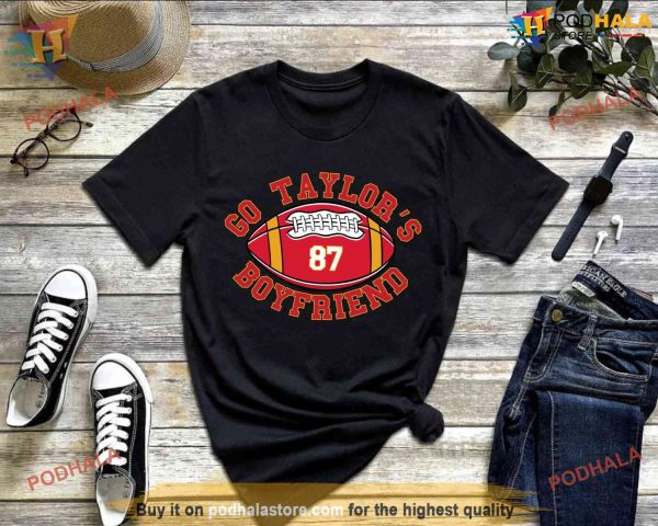 Go Taylor’s Boyfriend Football Shirt, Funny TS Inspired Tee, Vintage Chiefs Style