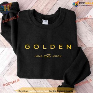 Golden Jungkook Golden Vintage Sweatshirt, Jungkook Golden Album Shirt, Kpop Merch