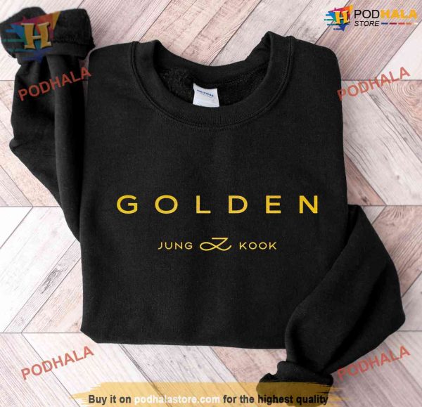 Golden Jungkook Golden Vintage Sweatshirt, Jungkook Golden Album Shirt, Kpop Merch