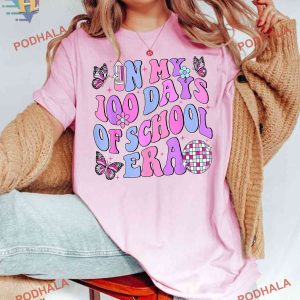 In My 100 Days Of School Era Shirt, 100th day of school Trendy Teacher T-shirt