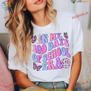 In My 100 Days Of School Era Shirt 100th day of school Trendy Teacher T shirt 2