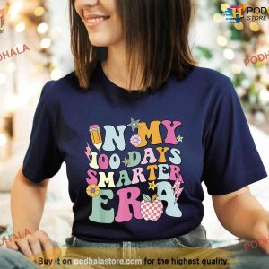In My 100 Days Smarter Era Shirt Girls 100th Day Tee 2