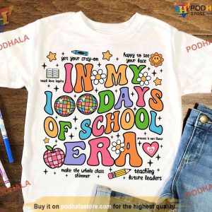 In My 100 Days of School Era Retro Shirt Teacher Shirt Ideas 3