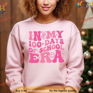 In my 100 Days of School Era Shirt Pink Back to School Outfit 2