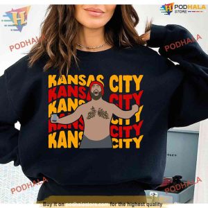 Jason Kelce No Shirt Style, Kansas City 87 Game Day Tee, Football Fan Gear