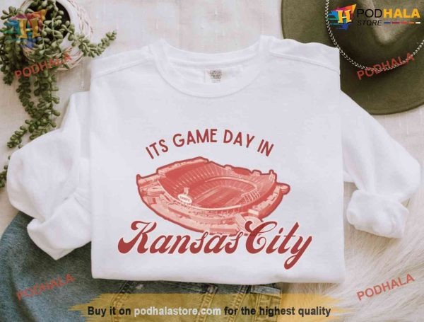 KC Arrowhead Football Crewneck Sweatshirt, Chiefs Game Day Gear, Kansas City Gifts