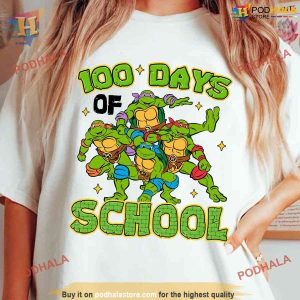 Ninja Turtles 100 Days Of School Shirt 100 Day Ideas For Boys Girls 2