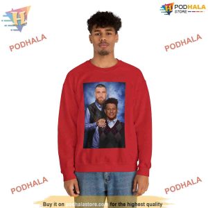 Pat Mahomes and Kelce Sweatshirt Kansas City Chiefs Super Bowl Gifts Fan Wear 1