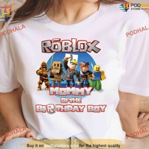 Personalized Roblox Birthday Boy Shirt, Video Game Birthday Theme Gift