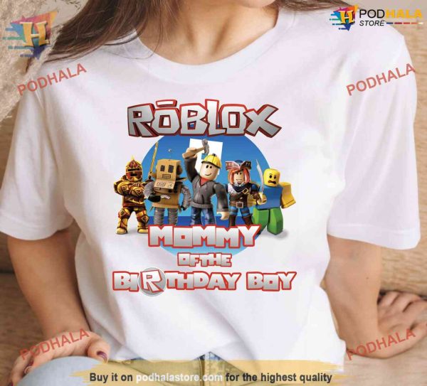 Personalized Roblox Birthday Boy Shirt, Video Game Birthday Theme Gift