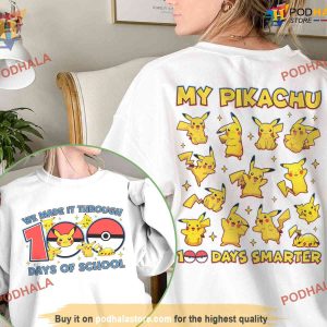 Pikachu Ball 100 Days Of School Shirt, 100 Day Ideas For Boys Girls