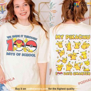 Pikachu Ball 100 Days Of School Shirt 100 Day Ideas For Boys Girls 2