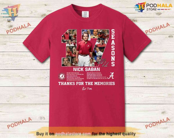 Thank you Coach Nick Saban Alabama Football Shirt For Fans, Crimson Tide Tee