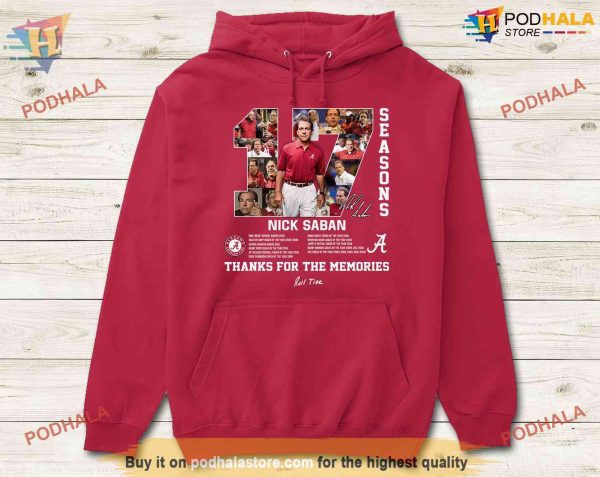Thank you Coach Nick Saban Alabama Football Shirt For Fans, Crimson Tide Tee