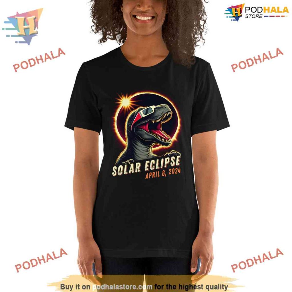 Totality Dinosaur Shirt, Path of Totality Shirt, Dinosaur Astronomy Party, April 8 2024
