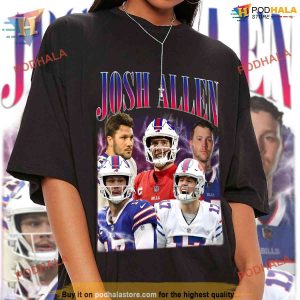 Vintage 90 Bootleg Josh Allen Shirt Josh Allen Game Day Football Sweatshirt Hoodie 3
