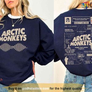 Vintage Arctic Monkeys Double Side Sweatshirt, North America Tour Shirt For Fan