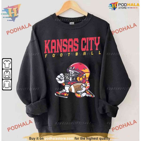 Vintage Kansas City Football Sweatshirt, Retro Chiefs Lover Tee, Football Fan Gear