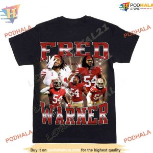 49ers Fred Warner T-shirt, Perfect for San Francisco 49ers Apparel Fans