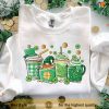 Coffee & Shamrocks St Patricks Sweatshirt, St Patricks Day Gift for Coffee Lovers