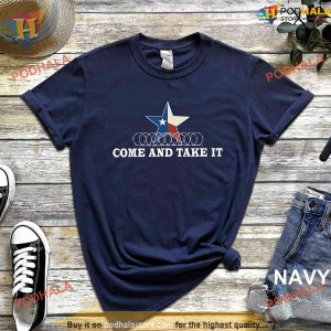 Come and take it Texas Support Shirt Texas Barbed Wire Tee for Women Men 2