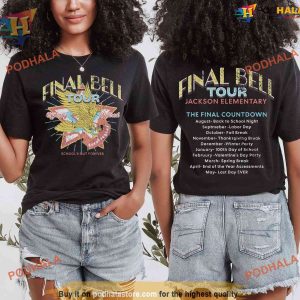 Custom Teacher Retirement Tour Shirt, Final Bell Tour Jackson Elementary