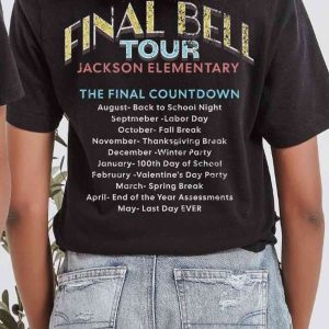 Custom Teacher Retirement Tour Shirt Final Bell Tour Jackson Elementary 3