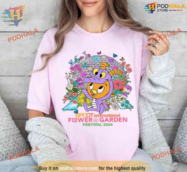 Disney Epcot International Flower and Garden Festival 2024 Shirt, Cute Orange Bird Gift