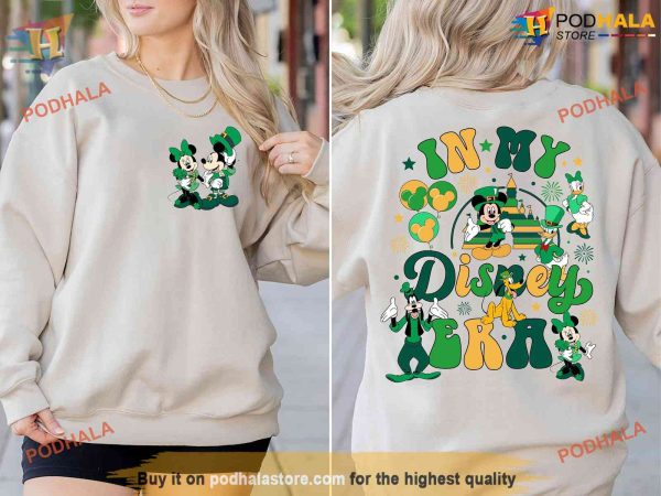 Disney Family Shamrock Matching Sweatshirt, St Patricks Day Apparel for the Whole Family