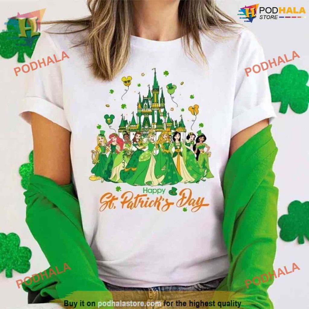 Disney Princess St Patricks Shirt, St Patricks Day Gifts for a Magical Trip