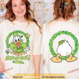 Donald Duck Shamrock St Patricks Shirt, St Patricks Day Gift for Feeling Lucky