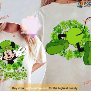Double Sided Disney St Patricks Shirt St Patricks Day Apparel for Disneyland 2024 2