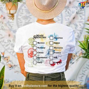 Drink Around The World Tour 2024 Shirt Tee Epcot World Showcase Disney Gift Ideas 3