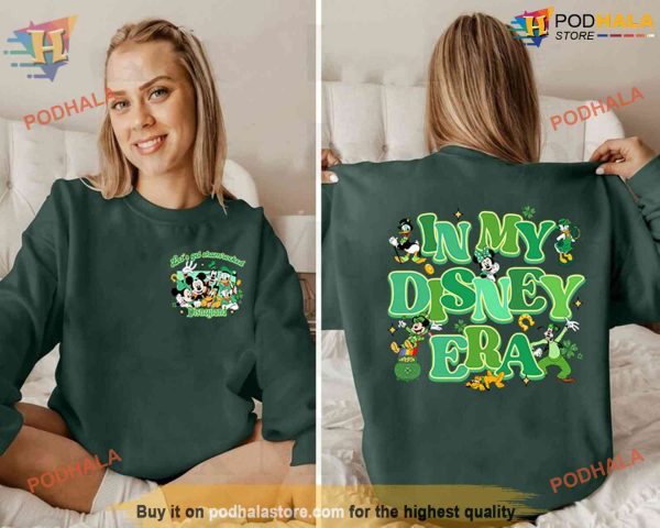Era-Themed Disney St Patricks Shirt, Unique St Patricks Day Gift for Family Vacations