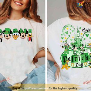 Funny Disney St Patricks Day Family Shirt, St Patricks Day Gifts with Mickey & Friends