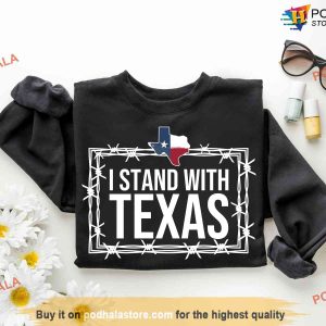 I Stand With Texas Shirt Defend the Border Come and Cut It Tee 2