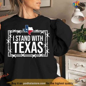 I Stand With Texas Shirt Defend the Border Come and Cut It Tee 3