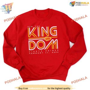 Kingdom Lights Kansas City Football Champions KC Chiefs LVIII Champions Shirt Sweatshirt 3