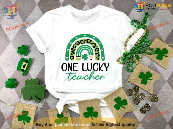 Lucky Teacher St Patrick’s Day Shirt, Teacher Appreciation & Gift