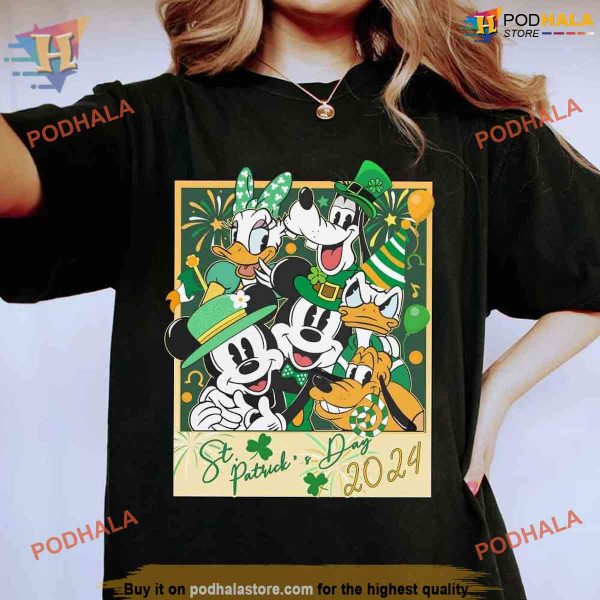 Mickey and Friends 2024 St Patricks Day Shirt, A Great Disney St Patricks Day Gift